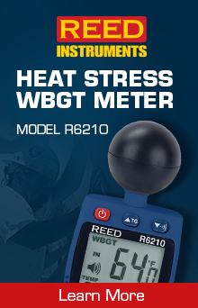 R6210 Heat Stress WBGT Meter